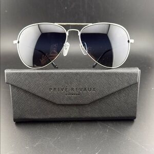 PRIVÉ REVAUX “The Commando” Polarized Aviator Sunglasses